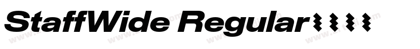 StaffWide Regular字体转换